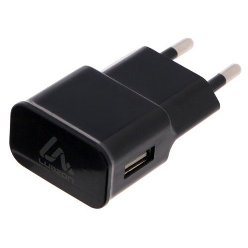 Luazon Home Сетевое зарядное устройство LuazON LN-100AC, UC-12, 1 USB, 1 А, чёрное