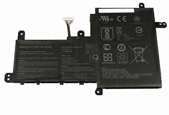 Аккумулятор B31N1729 для ноутбука Asus VivoBook S15 S530 11.52V 3553mAh черный