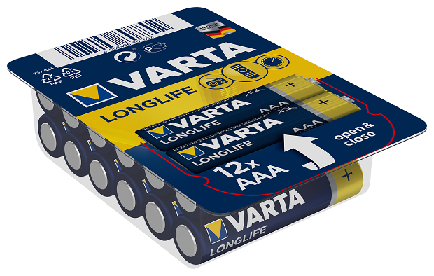 Батарейка VARTA LONGLIFE AAA/LR03 бл 12