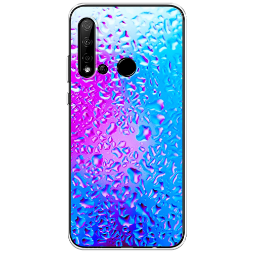 Силиконовый чехол на Huawei P20 Lite 2019/Nova 5i / Хуавей P20 Lite/Нова 5i Капли на стекле