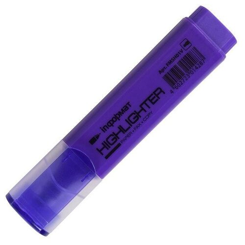 Маркер текстовый inформат 1-4 мм фиолетовый скошенный маркер текстовый восковой фиолетовый