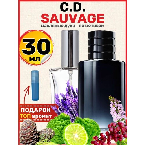 Духи масляные по мотивам Sauvage Саваж парфюм мужские духи масляные с феромонами по мотивам dior sauvage 10ml мужские