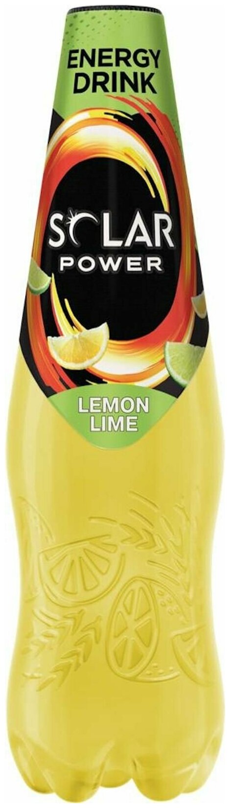 Энергетический напиток Solar Power (Солар Пауэр) Lemon-Lime со вкусом и ароматом лимона 0,48 л х 24 бутылки