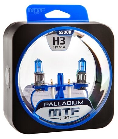 Галогеновые лампы MTF light Palladium H3 (2 лампы)