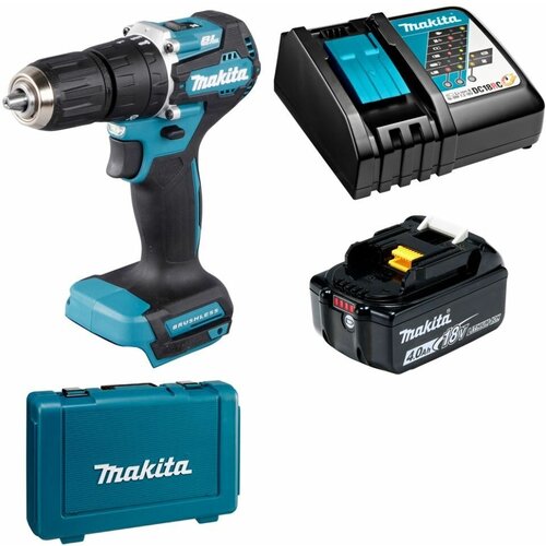 Дрель-шуруповерт ударная аккумуляторная LXT 18В - 40Нм аккумулятор 4Ач и зу Makita DHP487RM 2062000₽