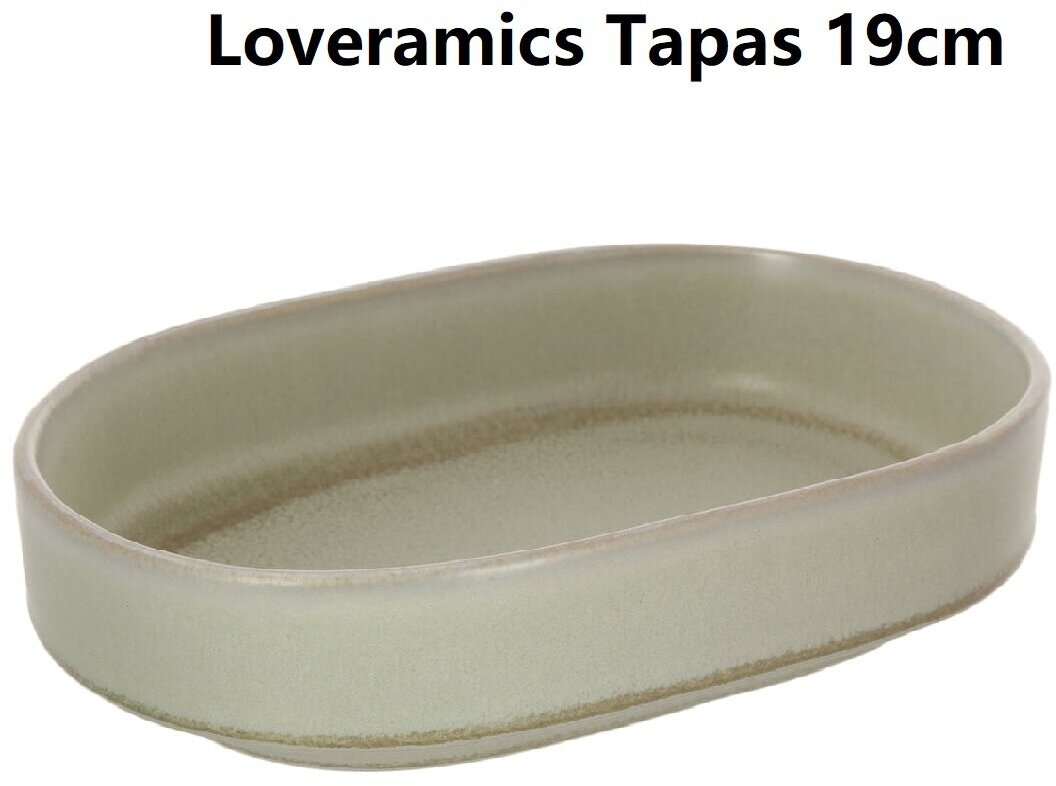 Тарелка Loveramics Tapas 19 см. Oval Bowl (L) Matte Light Green