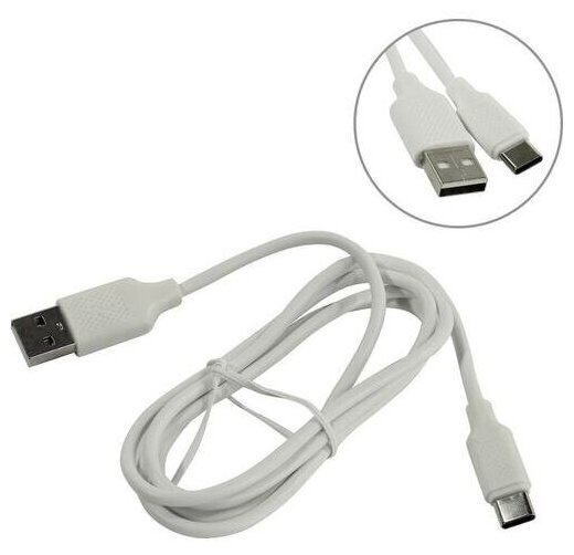 Кабель HARPER , USB A(m), USB Type-C (m), 1м, черный - фото №4