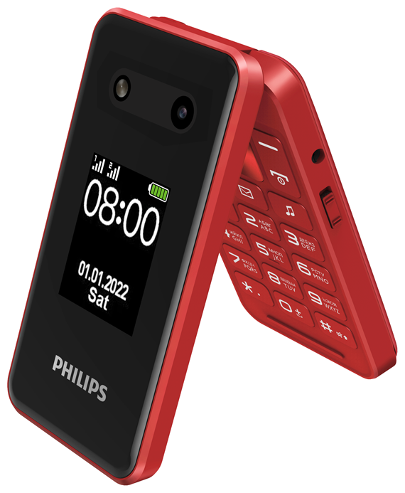 Сотовый телефон Philips E2602 красный