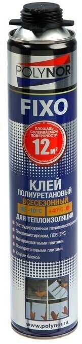 фото Клей полиуретановый POLYNOR FIXO, для теплоизоляции, 1000 мл