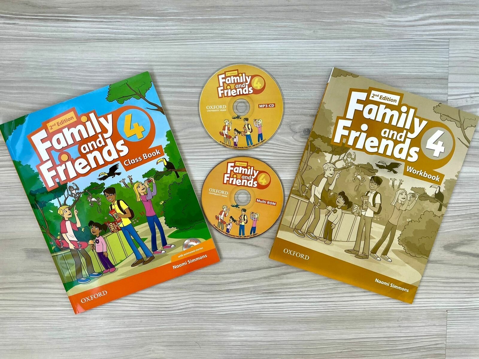 Family and Friends 4 (2nd Edition) : Комплект-Учебник+Рабочая Тетрадь+диск )