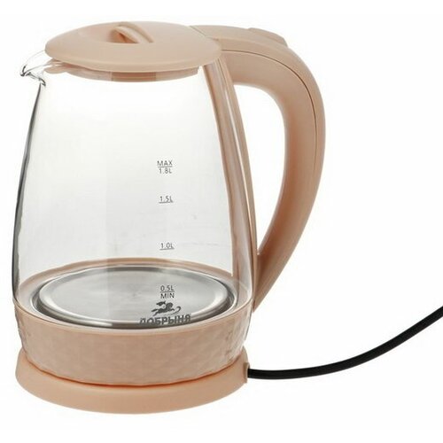 Чайник электрический DO-1252C стекло 18 л 1800 Вт бежевый 153600₽