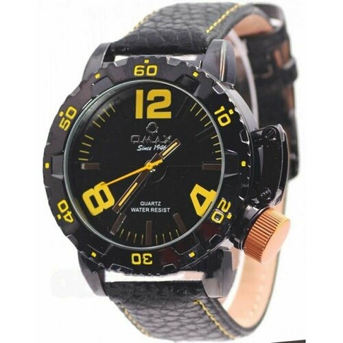фото Наручные часы omax часы наручные мужские omax oas025 гарантия 1 год, желтый, черный