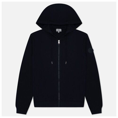 фото Мужская толстовка woolrich light classic full zip hoodie синий, размер xs
