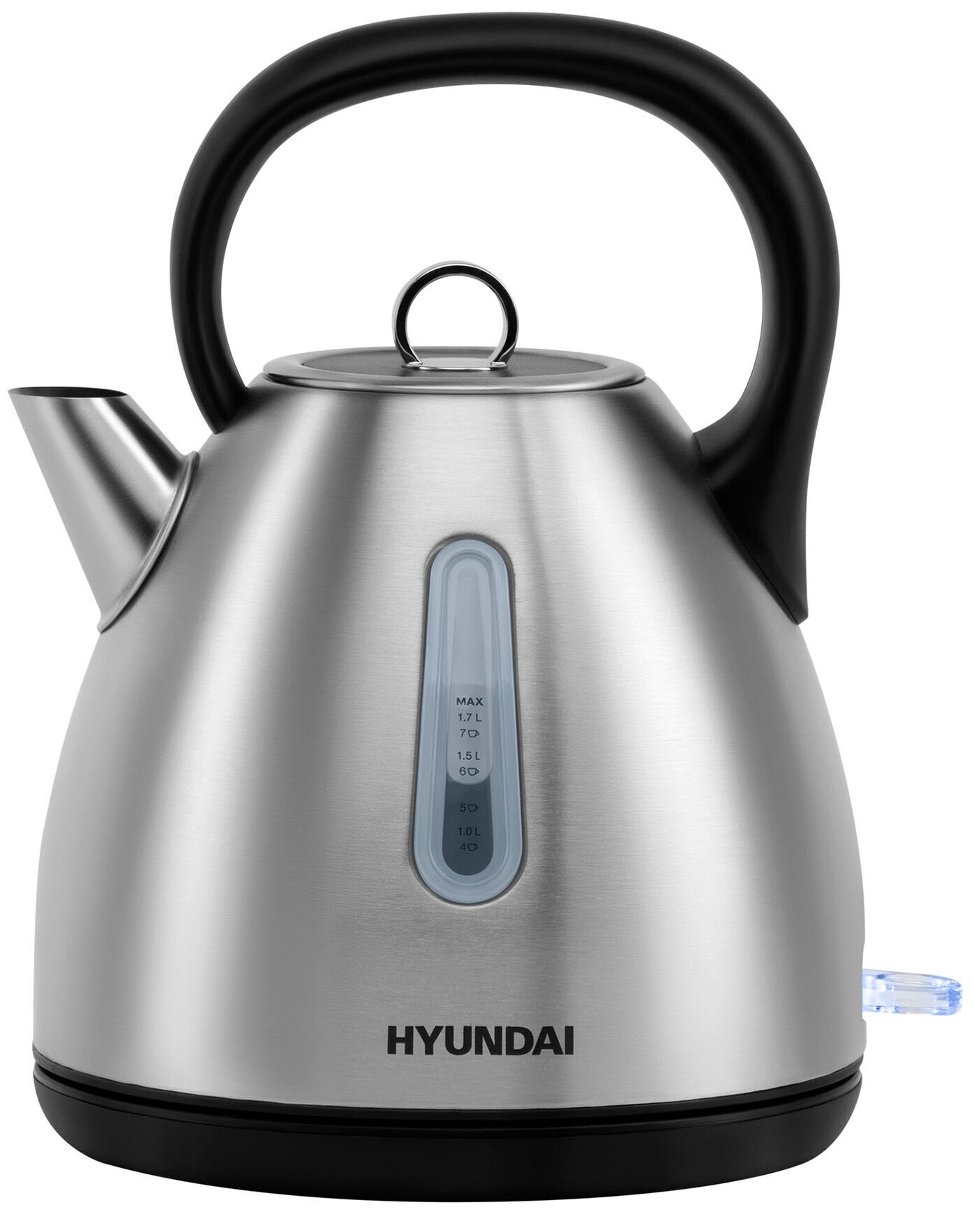 Чайник электрический Hyundai HYK-S3602 серебристый/черный