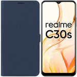 Чехол-книжка Krutoff Eco Book для Realme C30/ C30s синий - изображение