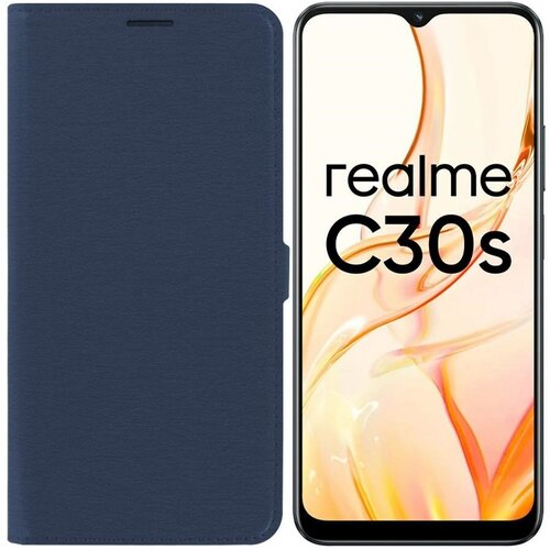 Чехол-книжка Krutoff Eco Book для Realme C30/ C30s синий