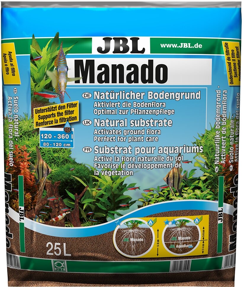 Грунт JBL Manado 25 л — купить в интернет-магазине по низкой цене на Яндекс  Маркете