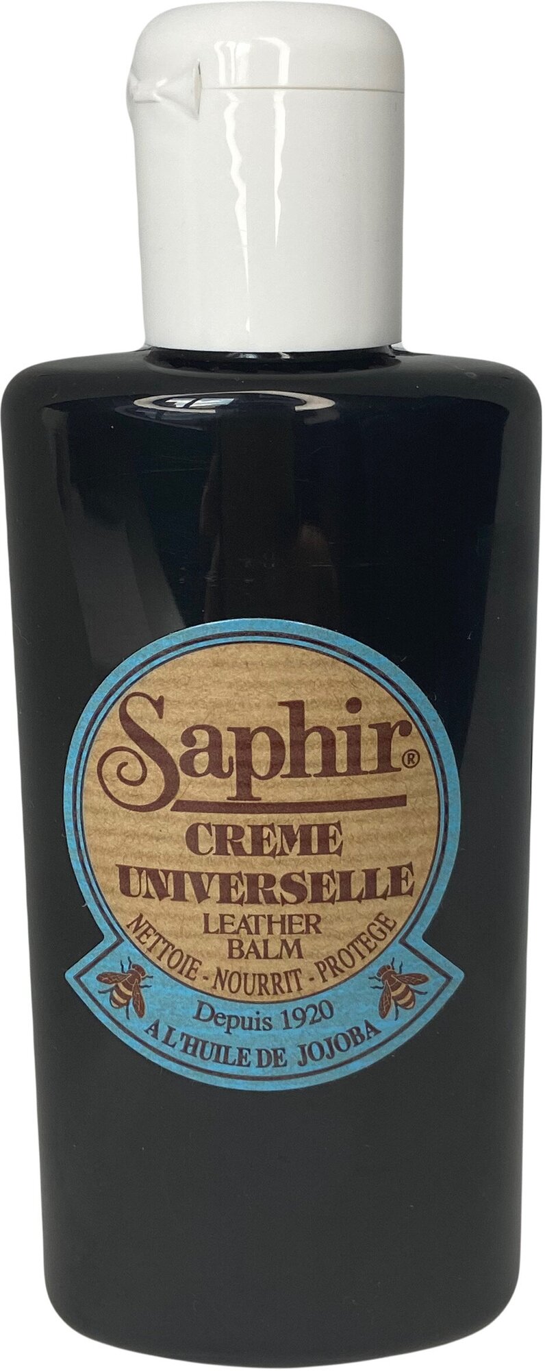 Очищающий бальзам для гладкой кожи черного цвета SAPHIR CREME UNIVERSELLE пластик. флакон, 150МЛ.