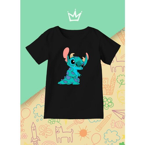 фото Футболка каждому своё, размер 128, черный