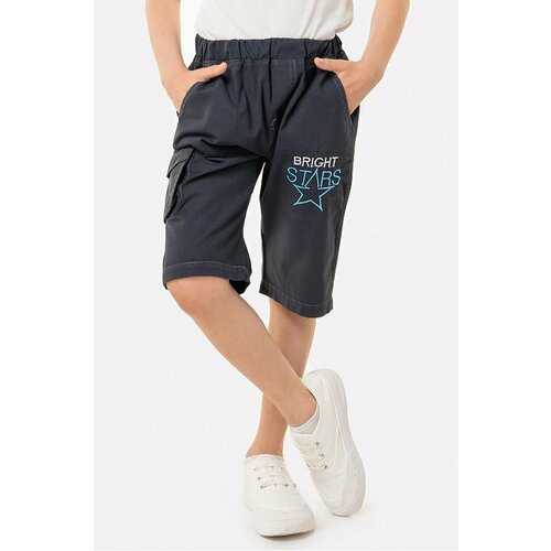 фото Шорты bonito kids, размер 122, серый