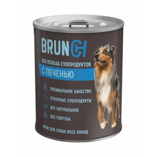 Brunch 240г консервы с печенью для собак мелких пород