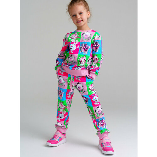 фото Брюки playtoday, размер 98, зеленый