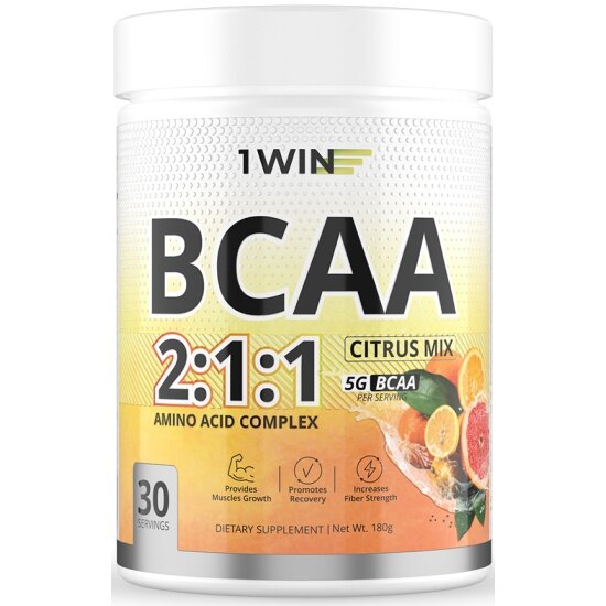 Комплекс незаменимых аминокислот BCAA 2:1:1 2. 5 г, 240 капсул 1WIN - фото №13