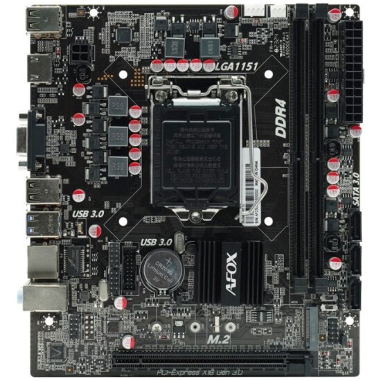 Материнская плата Afox IH110D4-MA5-V2 (LGA1151, mATX)