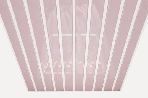 Изображение товара Комплект реечных потолков Mr.Tektum Classic 84R 1,72м х 1,52м Роза/Белый глянец