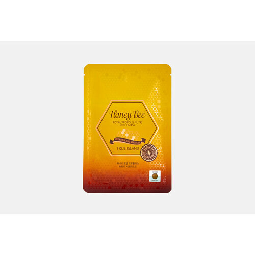 Маска на тканевой основе с экстрактом маточного молочка HONEY BEE ROYAL PROPOLIS NUTRI SHEET MASK маска на тканевой основе с экстрактом маточного молочка true island honey bee royal propolis nutri sheet mask 27 мл