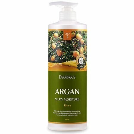 Кондиционер увлажняющий с аргановым маслом Deoproce Argan Silky Moisture Rinse 1000ml