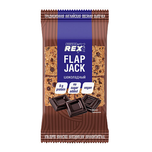 Печенье овсяное ProteinRex Flap Jack "Шоколадное" протеиновое, 60гр - фото №14