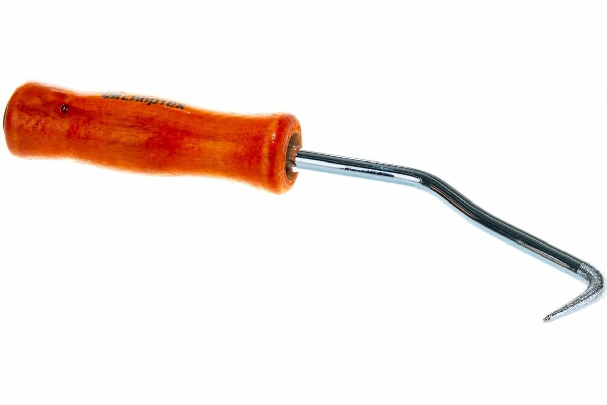 Крюк для вязки арматуры СИБРТЕХ 210 мм, деревянная рукоятка