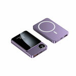 MagSafe Power bank/ Беспроводная зарядка для смартфона / Magnetic Wireless Charger Power Bank 20W 10000mAh (Фиолетовый) - изображение