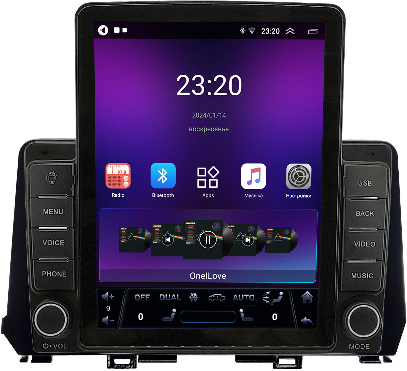 Штатная магнитола Canbox GTR095-9-813 для Kia Morning 3 2017-2026, Picanto 3 2021-2026 на Android 10 (QLed, 4/64, DSP, CarPlay)