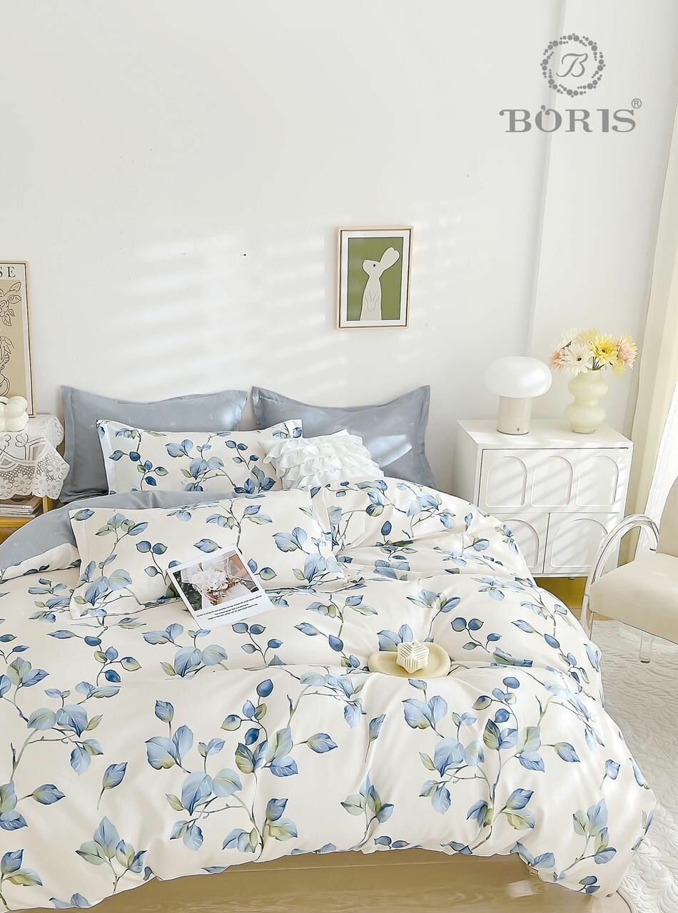 фото Комплект постельного белья/ Boris /На резинке по кругу/ Двухспальный /В подарок