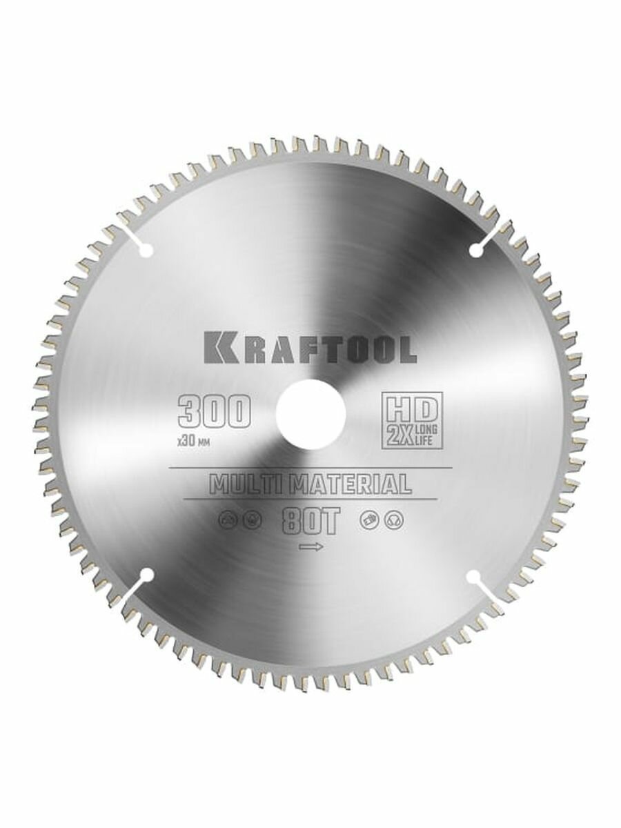 Kraftool Диск пильный по алюминию 300х30мм 80Т 36953-300-30