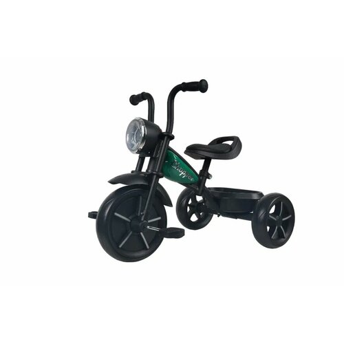 фото Трехколесный велосипед chopper ch2 с фарой без ручки, зеленый