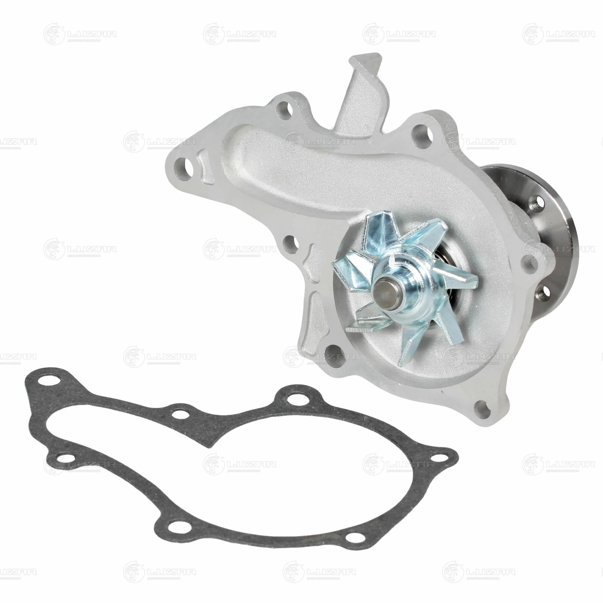 Насос водяной для автомобилей Toyota Corolla (91-) 1.3i/1.5i/1.6i [4A; 5A; 8A] (без корпуса) LUZAR - фото №10