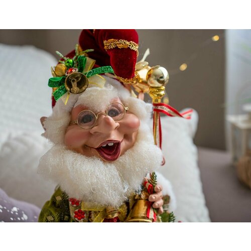 Коллекционная кукла эльф никлас - соло на колокольчиках, 40 см, Mark Roberts