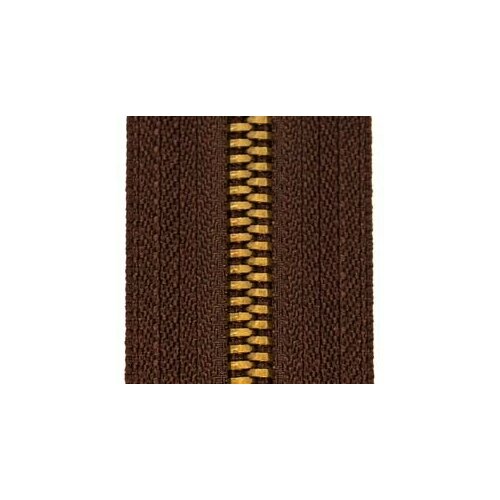 Молния рулонная коричневая металлическая 5 мм зуб антик 1 метр 400₽