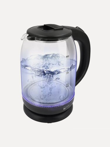Изображение товара Электрический чайник HOME ELEMENT HE-KT186 черный жемчуг стеклянный, 2л