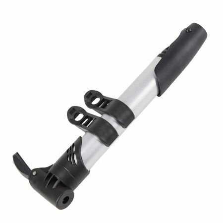 Насос мини, 26x230, высокопрочный пластик, телескопический, крепл. на раму, авто ниппель