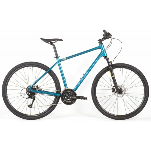 Велосипед Atom Symbiotic Cross, колеса 28, рама L, цвет синий (2024)