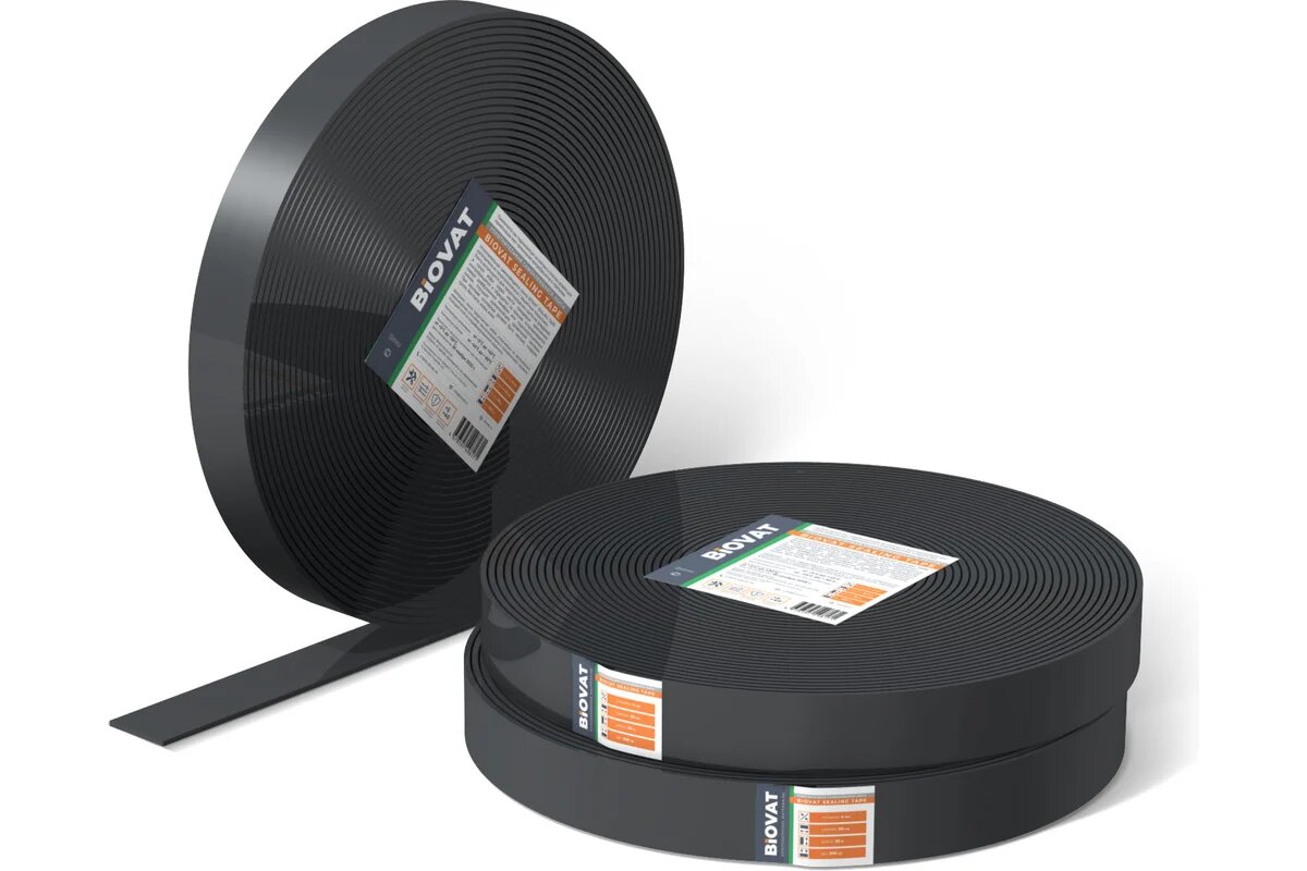 BIOVAT Уплотнительная самоклеящаяся лента ® SEALING TAPE 50*3 мм длина 30 м BV052
