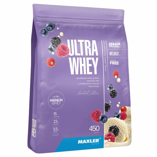 Maxler Ultra Whey 450 гр пакет (Maxler) Мороженое из лесных ягод