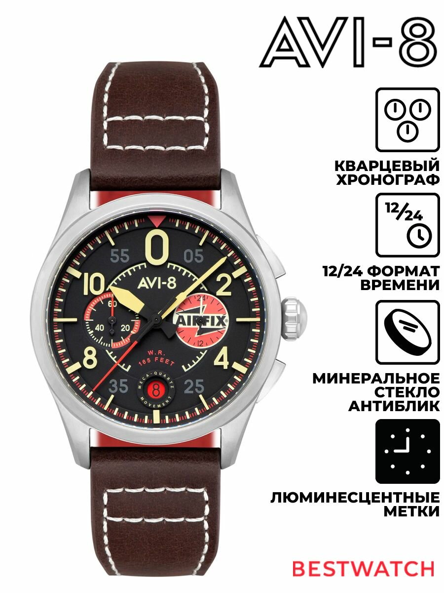 Наручные часы AVI-8, черный