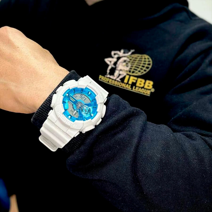 Наручные часы CASIO G-Shock, бежевый, синий, голубой, бесцветный — фото 1