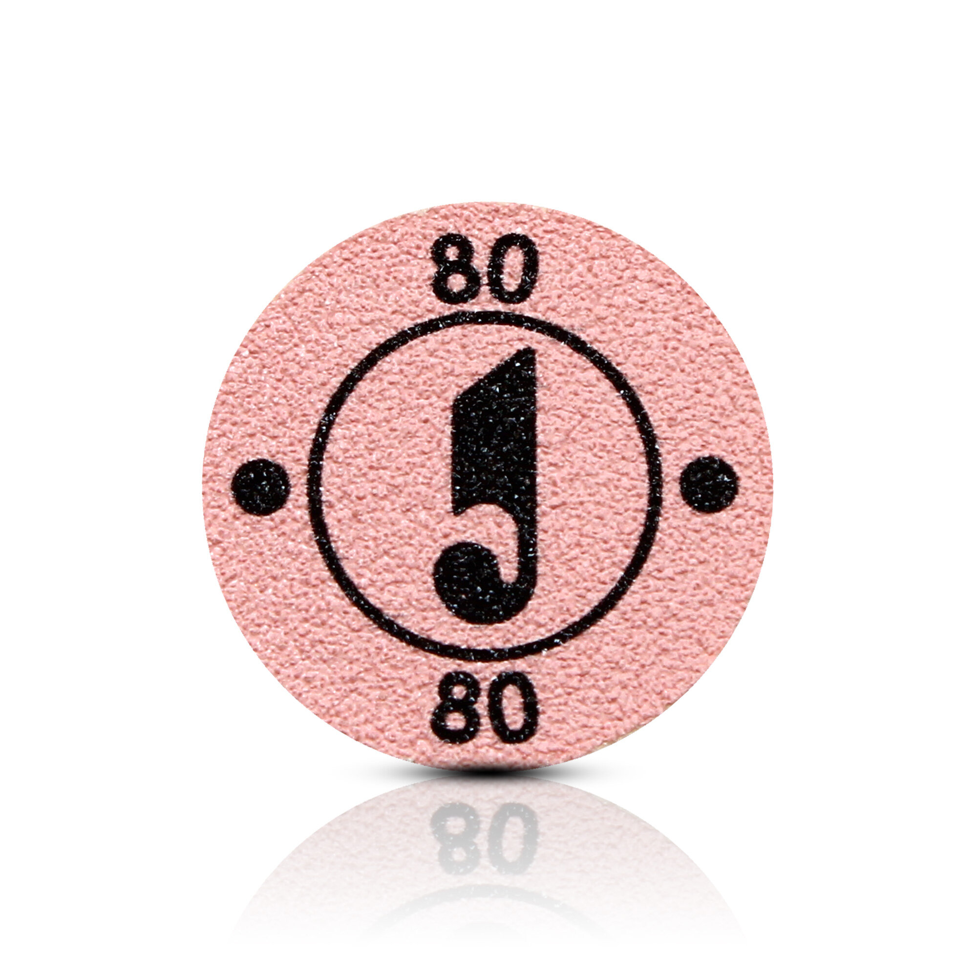 Файлы диски для педикюра абразив 80, D25мм, розовый, уп 30 шт