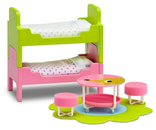 Мебель для кукольного домика Смоланд «Детская», с двумя кроватями